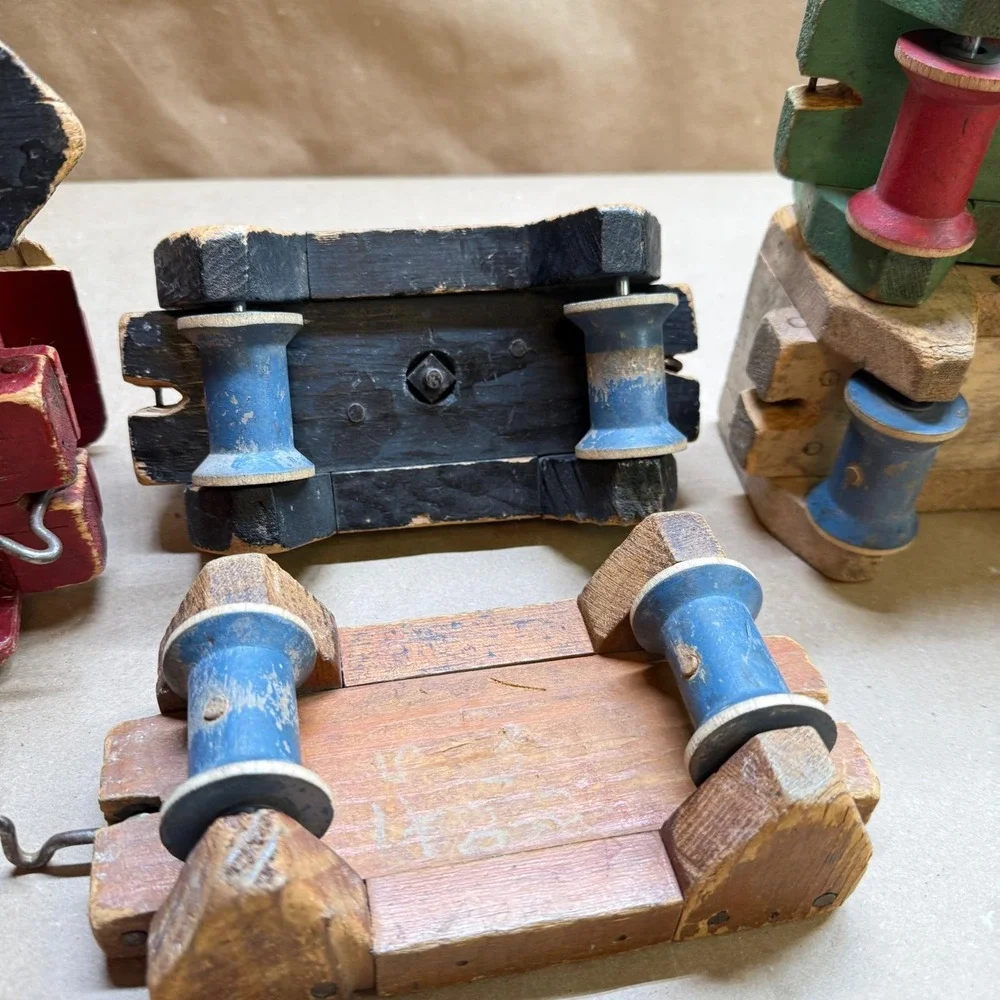 Handmade vintage wooden
